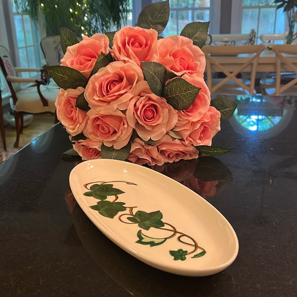 Celery / Relish Plate - California Ivy by METLOX - POPPYTRAIL - VERNON